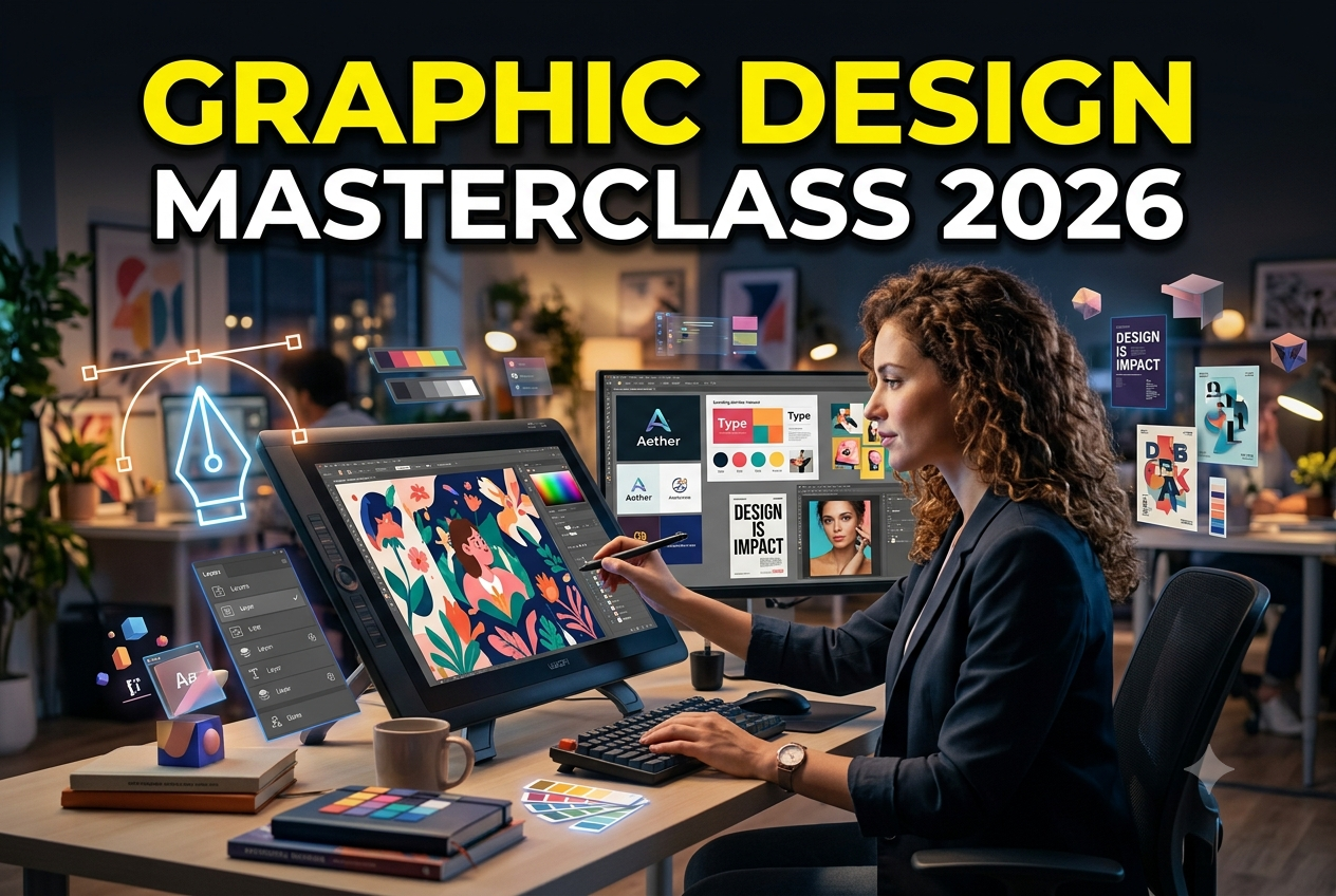 Complete Graphic Design Masterclass 2026 | Photoshop, Illustrator & InDesign